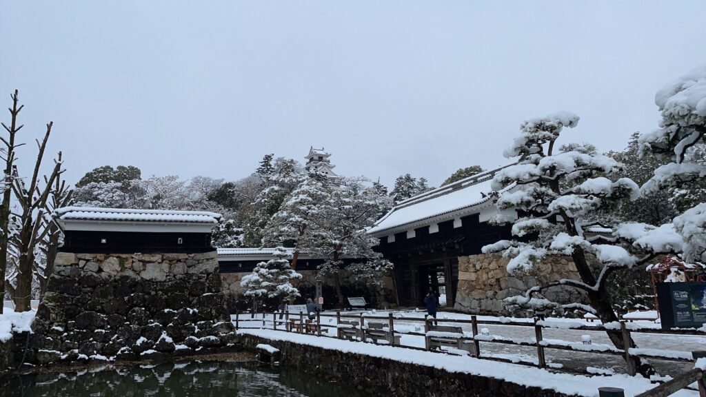 冬の高知城