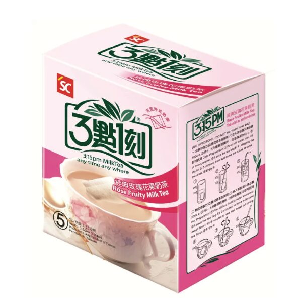 台湾の三點一刻ローズミルクティー